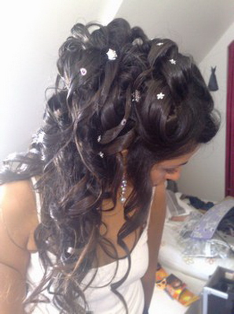 Coiffure mariage boucle
