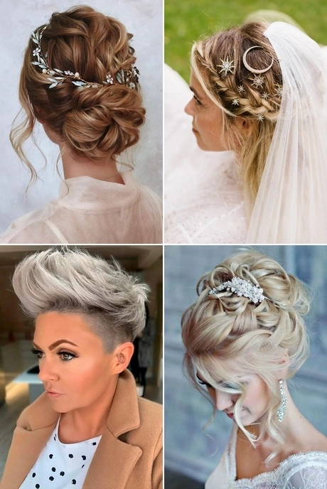 Coiffure mariage cheveux courts 2023