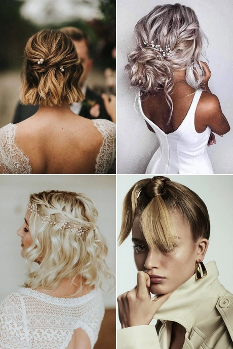 Coiffure mariage cheveux courts 2024